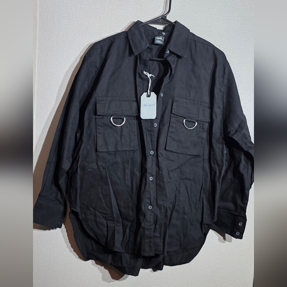 Black Women's Shirt Jacket